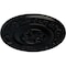Ekena Millwork Milan Ceiling Medallion, Hand-Painted Jet Black, 47 5/8"OD x 2 3/4"P CM47MIBLF - alternate 4
